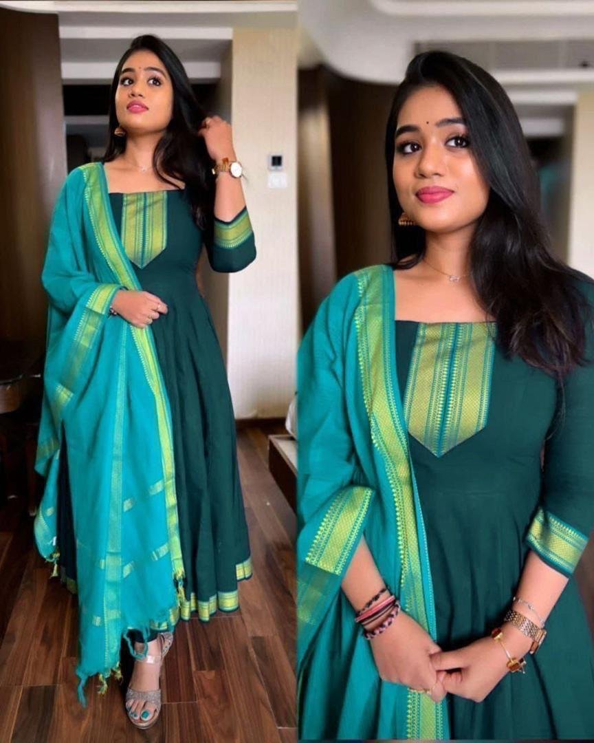 PRESENTING NEW ANARKALI DUPATTA SET S TO 7XL