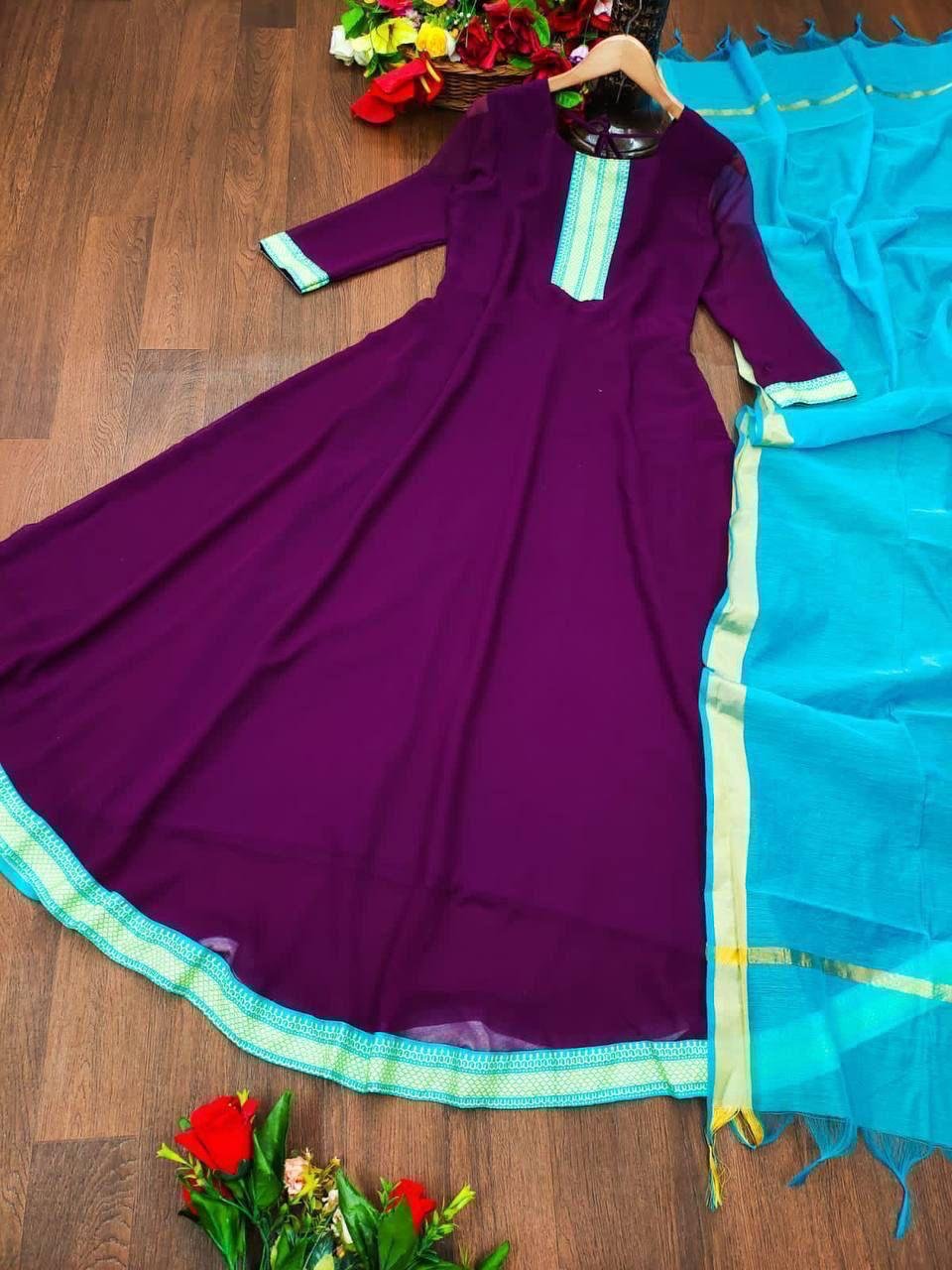 PRESENTING NEW ANARKALI DUPATTA SET S TO 7XL